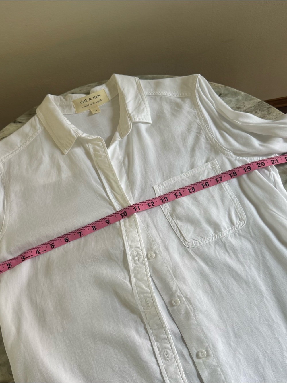 Classic White Women's Button-Up Shirt - Picture 8 of 9